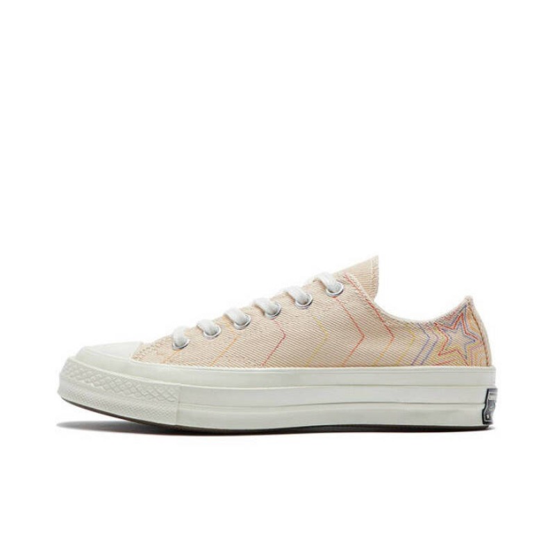 推荐商品：Converse/匡威 1970s 帆布鞋 圆头防滑经典复古轻便时尚拼接百搭 Low PapayaWhip 粉色/彩绘