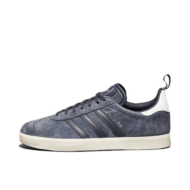 推荐商品：adidas Originals Gazelle T头鞋 德训鞋 板鞋 轻便复古薄底舒适百搭减震耐磨贴合圆头 Blue/Silver Metallic 藏蓝/银尾