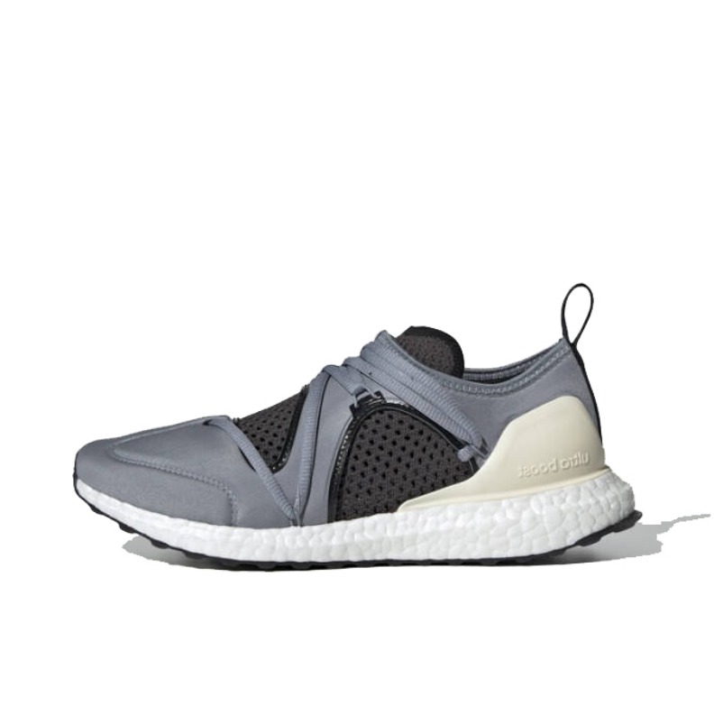 推荐商品：adidas Ultra Boost Parley 跑鞋 缓震舒适防滑透气轻便耐磨织物 Core Black/Grey 灰黑SMC