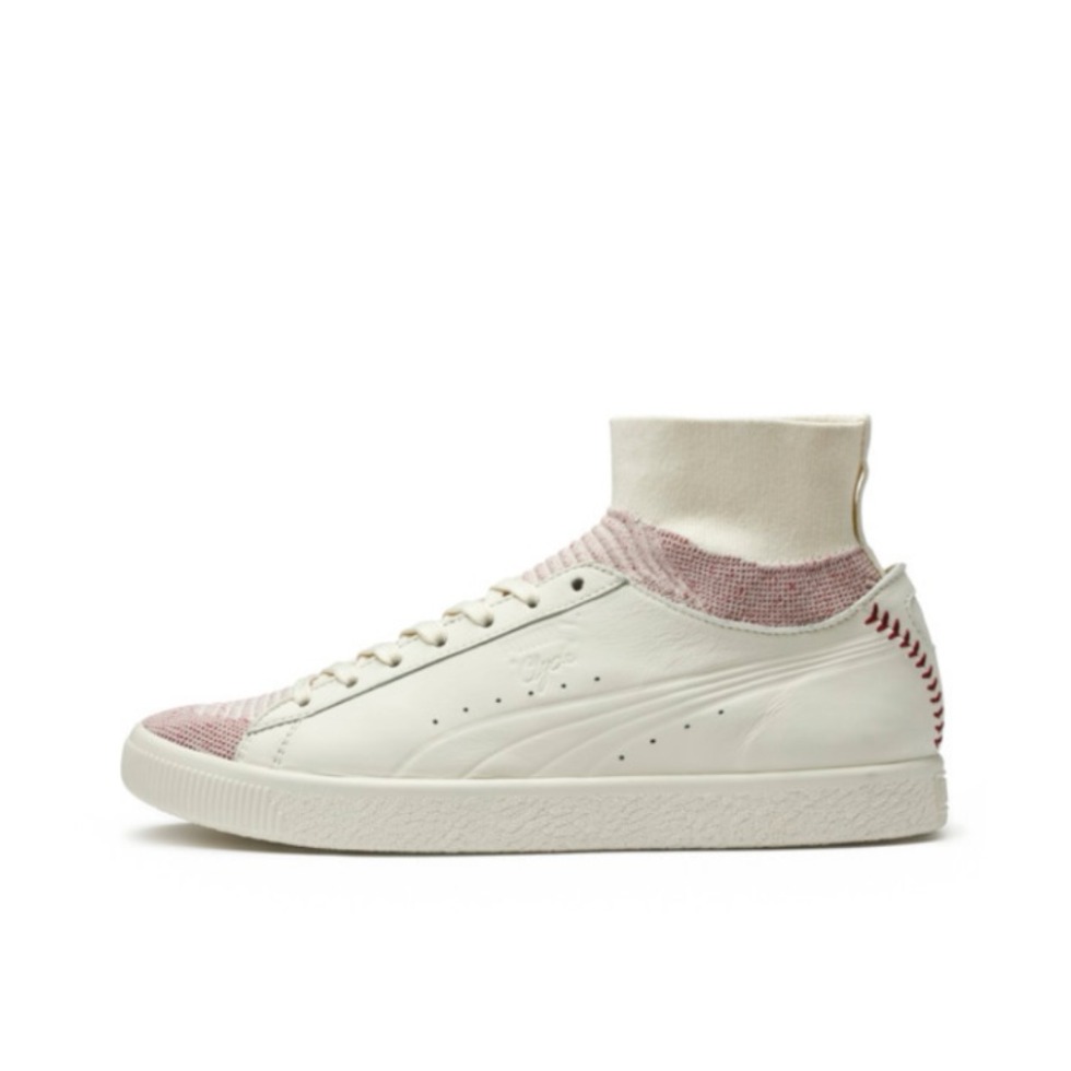 推荐商品：Puma/彪马 Clyde Sock 舒适透气 防滑耐磨 减震轻便 休闲鞋 MistyRose/White 粉白