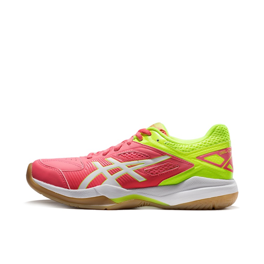 推荐商品：Asics/亚瑟士 Gel-Court Hunter 透气舒适 减震耐磨 羽毛球鞋 Pink Cameo/White 粉色/黄色
