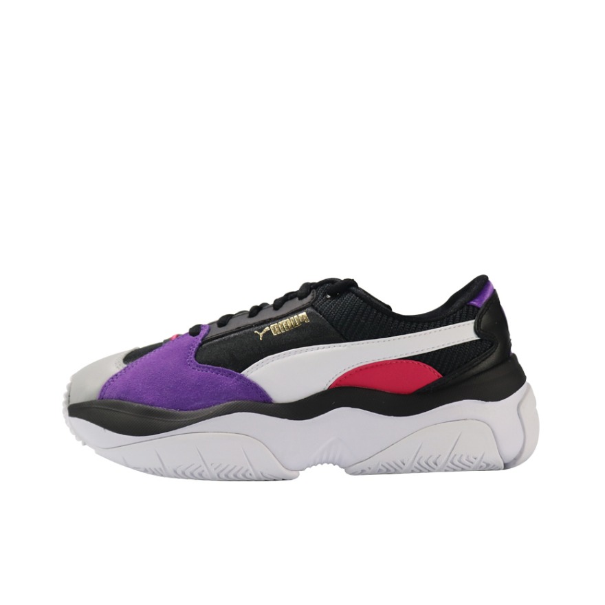 推荐商品：Puma/彪马 Storm.Y 耐磨 舒适 运动休闲鞋 Black/RebeccaPurple/White 黑/白/紫