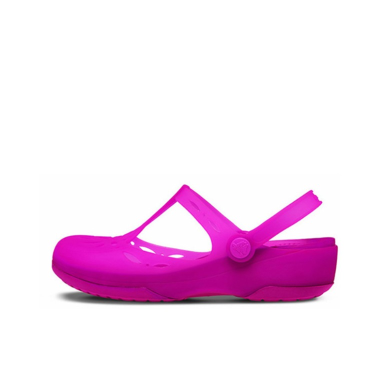 推荐商品：Crocs/卡骆驰 Summer 卡莉 厚底沙滩 中跟 透气轻便 洞洞鞋 202455 活力紫