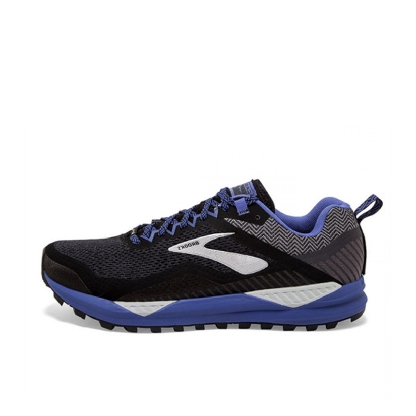 推荐商品：Brooks/布鲁克斯 Cascadia 14 GTX 跑鞋 黑灰蓝