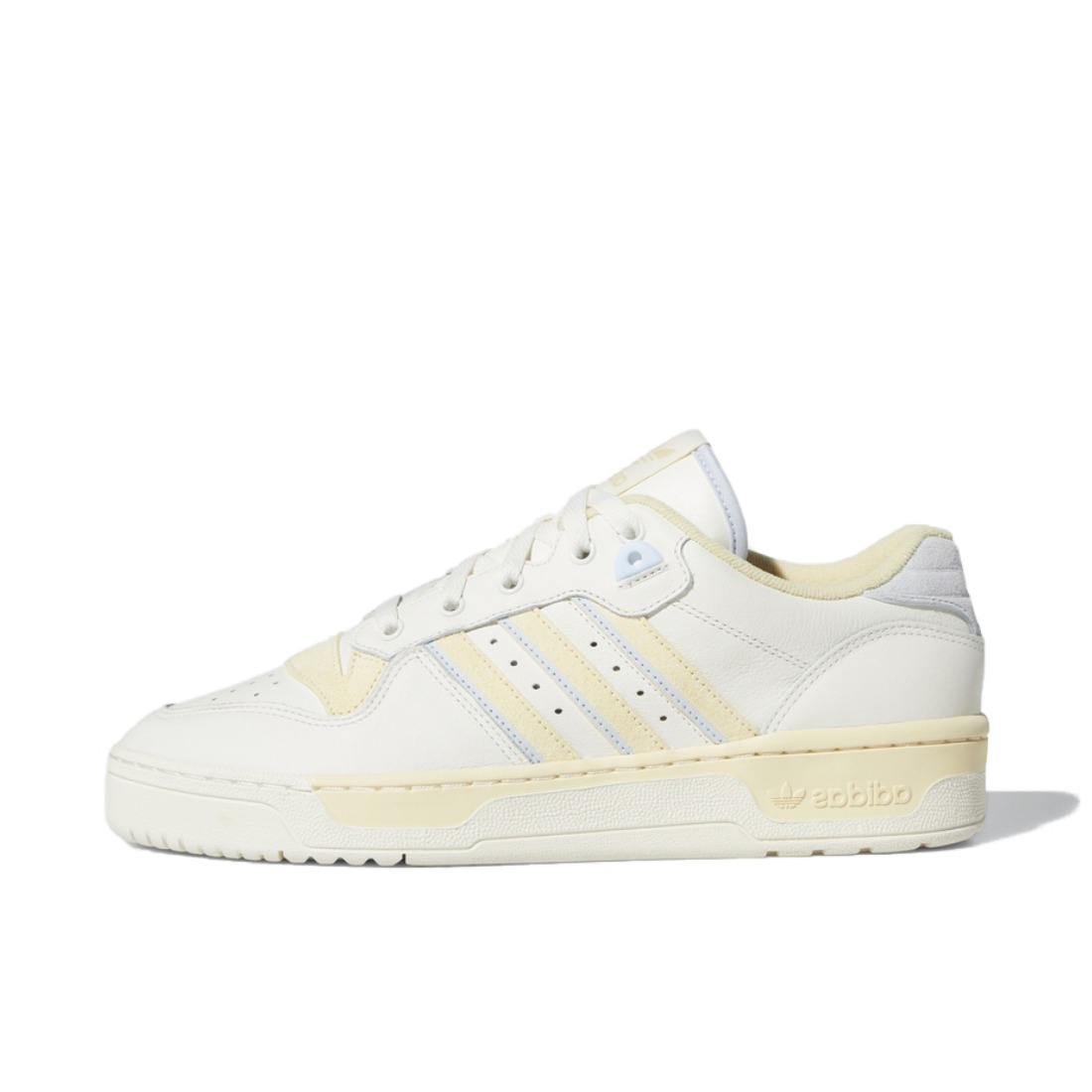 推荐商品：adidas Originals Rivalry 舒适简约 复古 轻便 透气 运动休闲鞋 White/LightGray 白黄灰Low