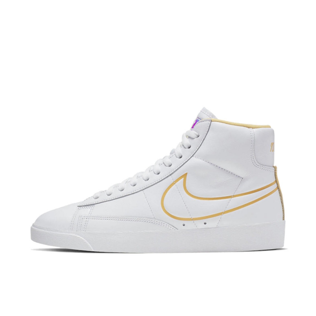 推荐商品：Nike Blazer 板鞋 经典复古防滑舒适百搭 Linen/Yellow/Sliver 彩虹镭射