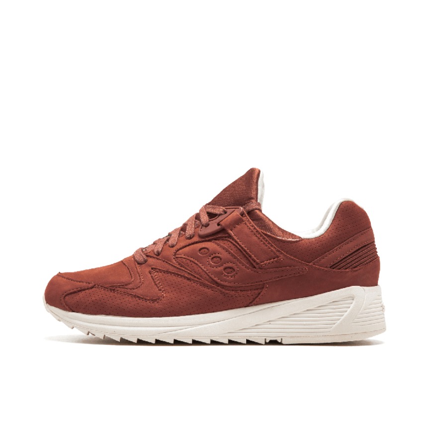 推荐商品：Saucony/索康尼 Grid 8500 耐磨透气 防滑减震 轻便 复古 舒适 跑鞋 棕色