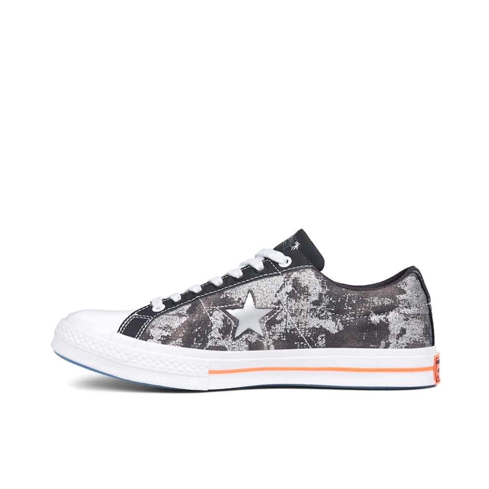 推荐商品：Converse/匡威 One Star 翻毛皮 防滑 复古 星星鞋 板鞋  Black/Silver/Red Sad Boys联名/黑灰