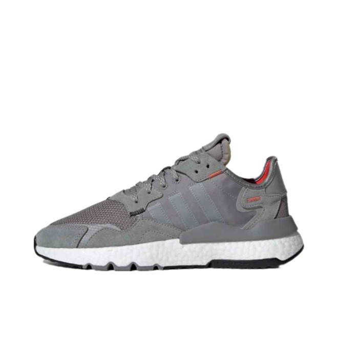 推荐商品：adidas Originals Nite Jogger BOOST 透气 防滑 支撑 中底 复古 运动休闲鞋 Grey 灰色/橙色