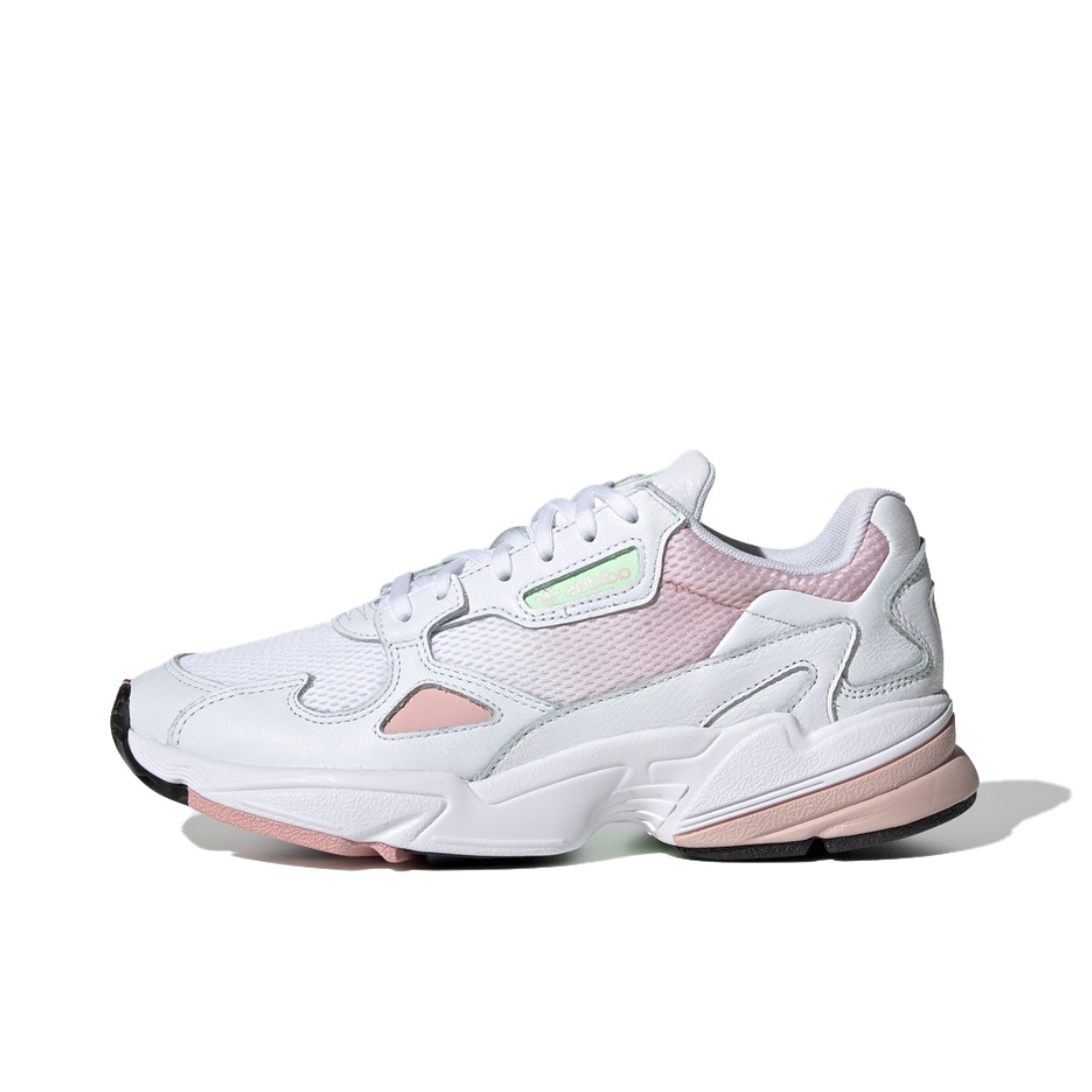 推荐商品：adidas Originals Falcon 轻便耐磨 舒适透气 复古 运动 休闲鞋 老爹鞋 White/Pink 白粉渐变