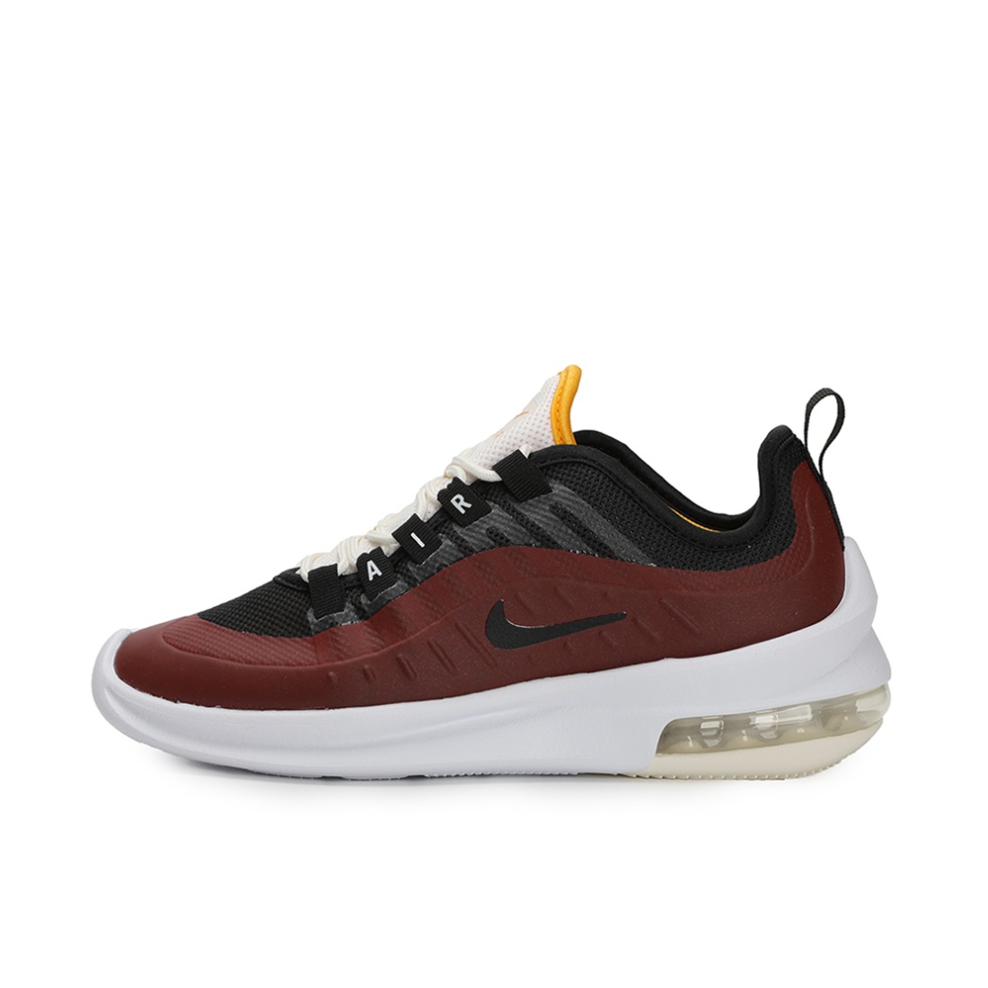 推荐商品：Nike Air Max Axis 防滑耐磨 透气轻便 舒适减震 百搭复古 合成革 织物 回弹 跑鞋 Black/DarkRed 酒红黑