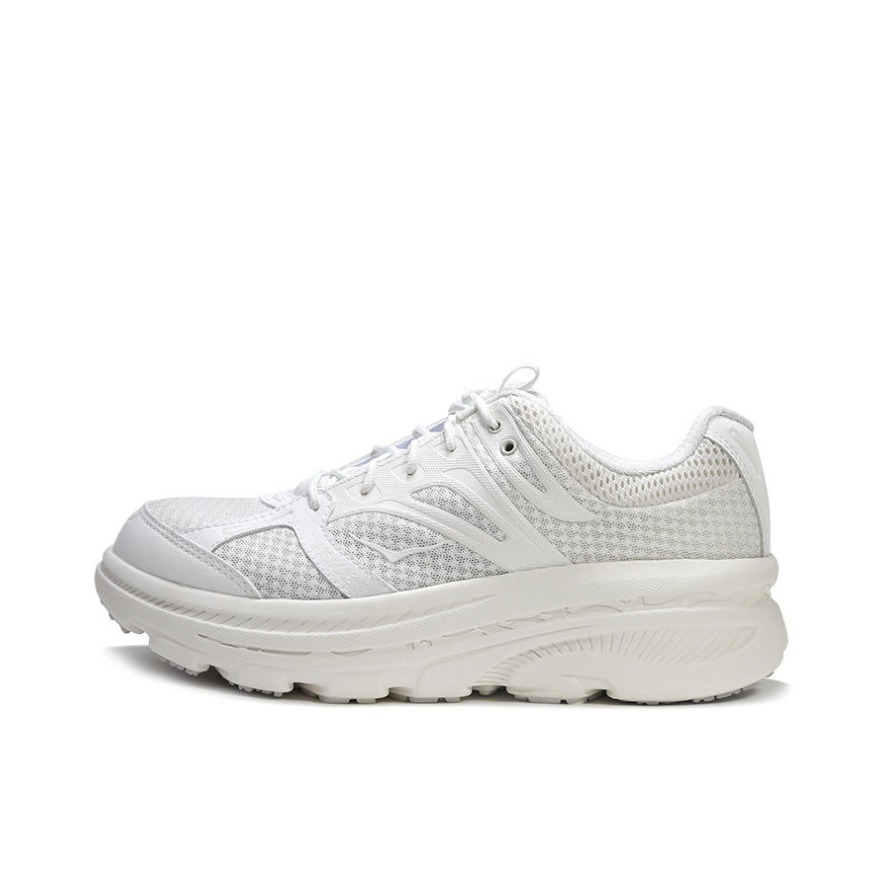推荐商品：HOKA ONE ONE Bondi 3 轻便防滑 低帮 跑鞋 白色
