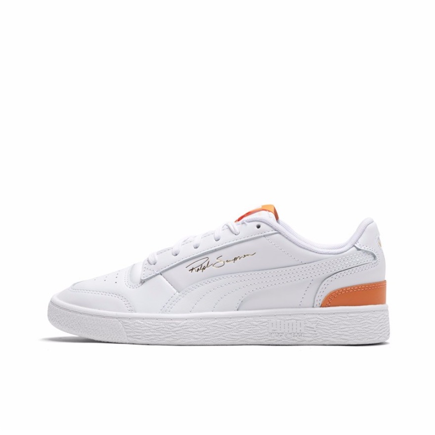 推荐商品：Puma/彪马 Ralph Sampson 板鞋 经典复古防滑耐磨减震透气防水垫 White/Orange 白橙