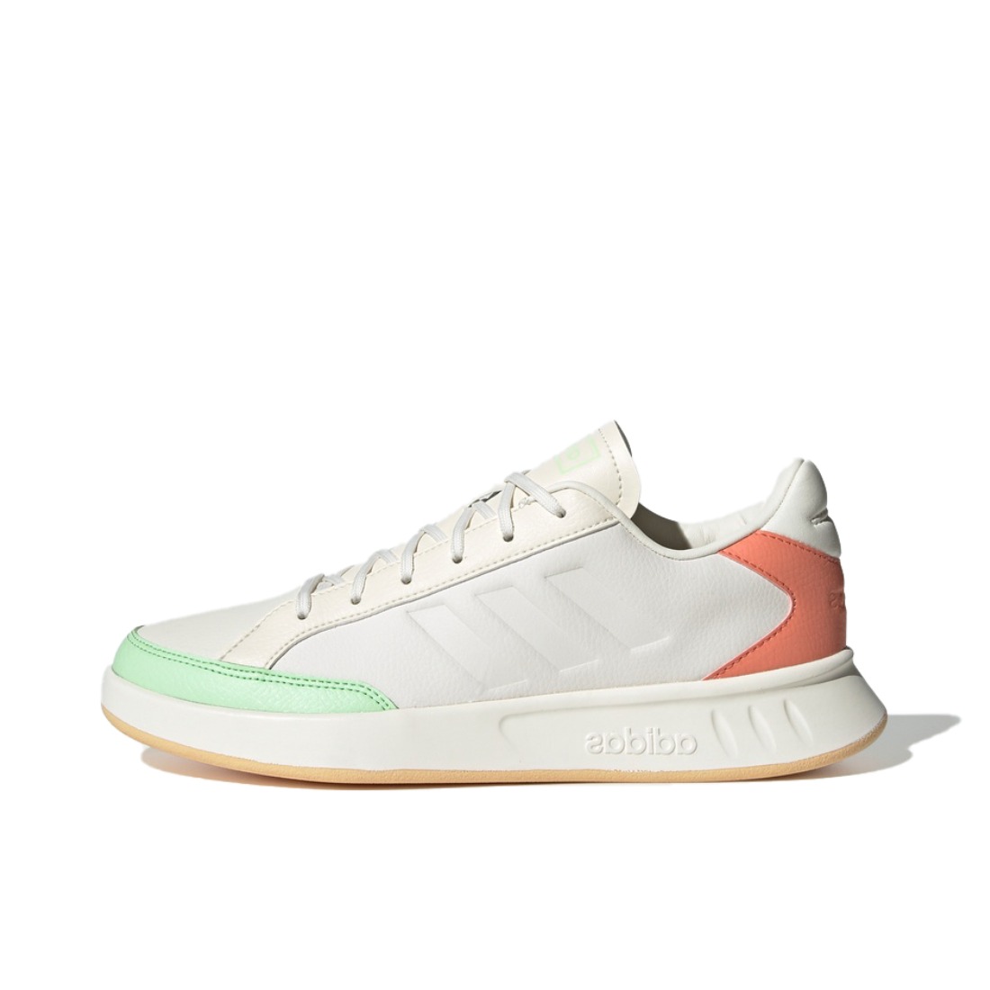 推荐商品：adidas Court80s 运动休闲鞋 防滑耐磨舒适轻便复古百搭 White/Pink/PaleVioletRed 白绿粉