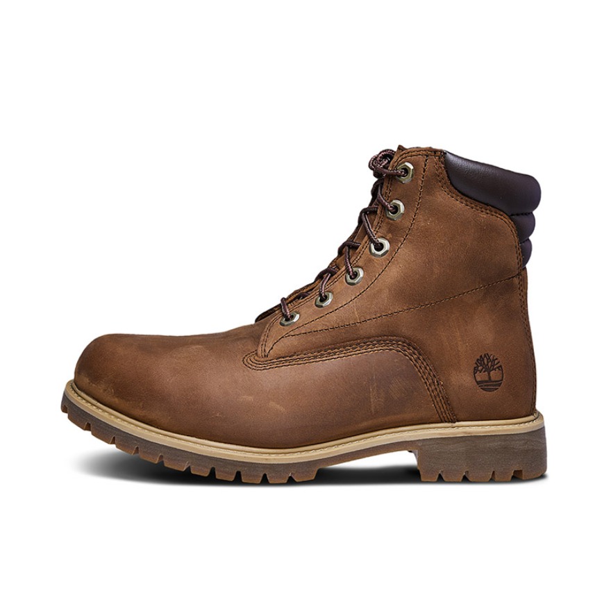推荐商品：Timberland/添柏岚 Waterville 减震防水 户外休闲 马丁靴 摩卡棕