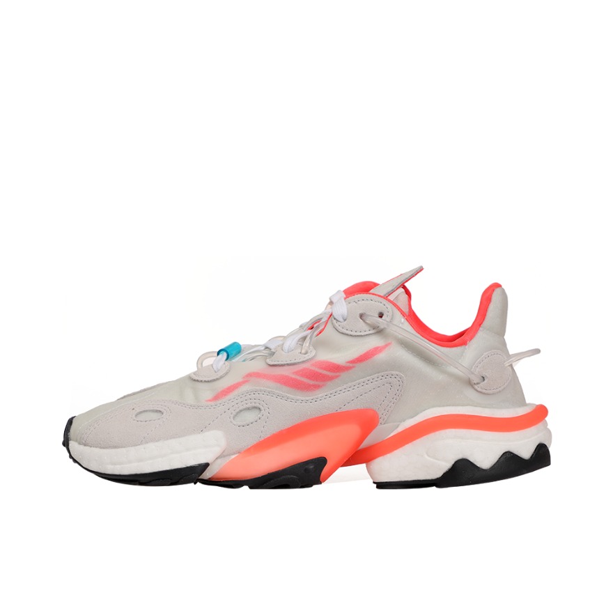 推荐商品：adidas Torsion X 舒适轻便 网布透气 防滑耐磨 缓震 织物 简约百搭 运动休闲鞋 Solar Red 灰橙
