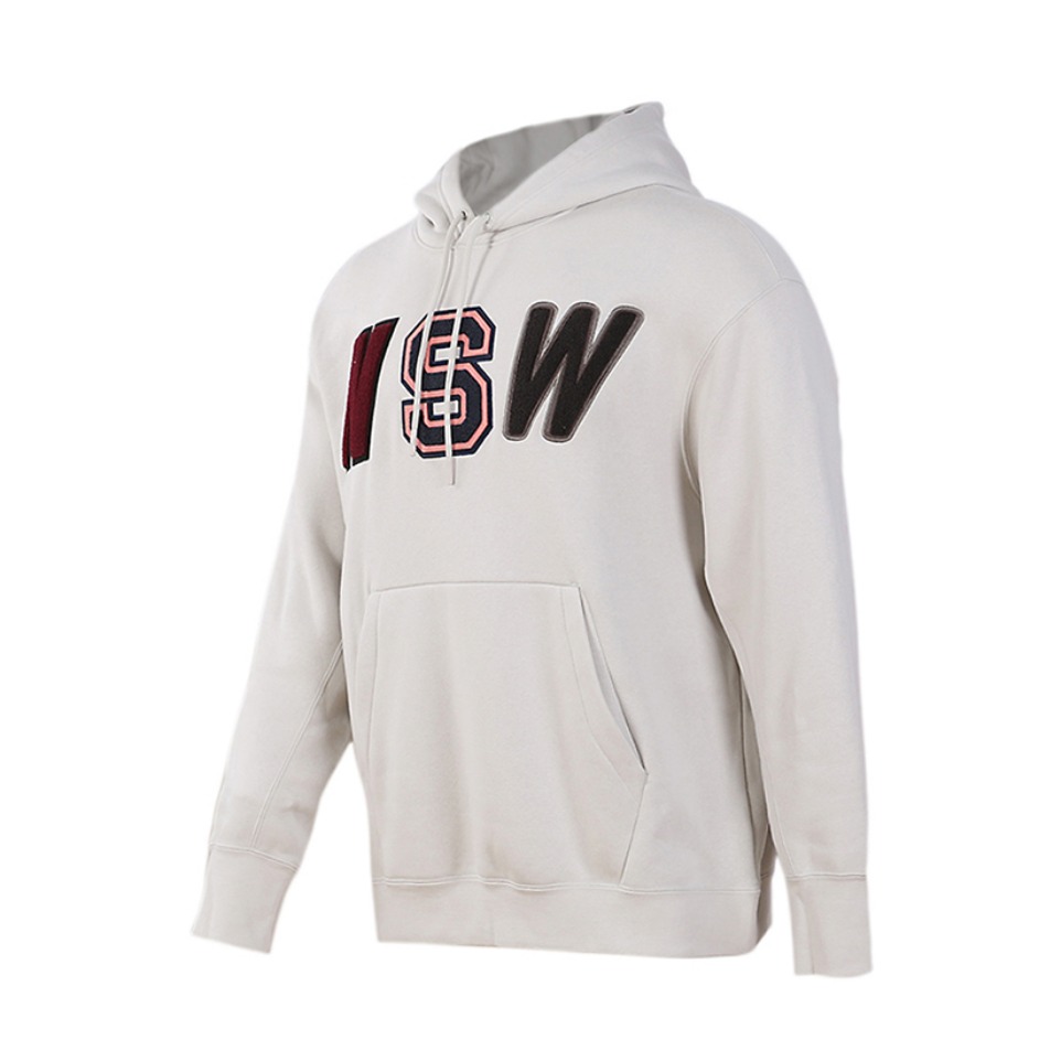 Nike NSW印花加绒保暖套头连帽卫衣 943574