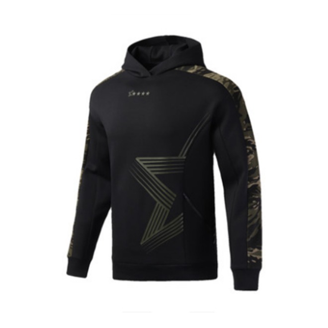 Li Ning 2024AW 迷彩拼接训练连帽套头卫衣 AWDPD65