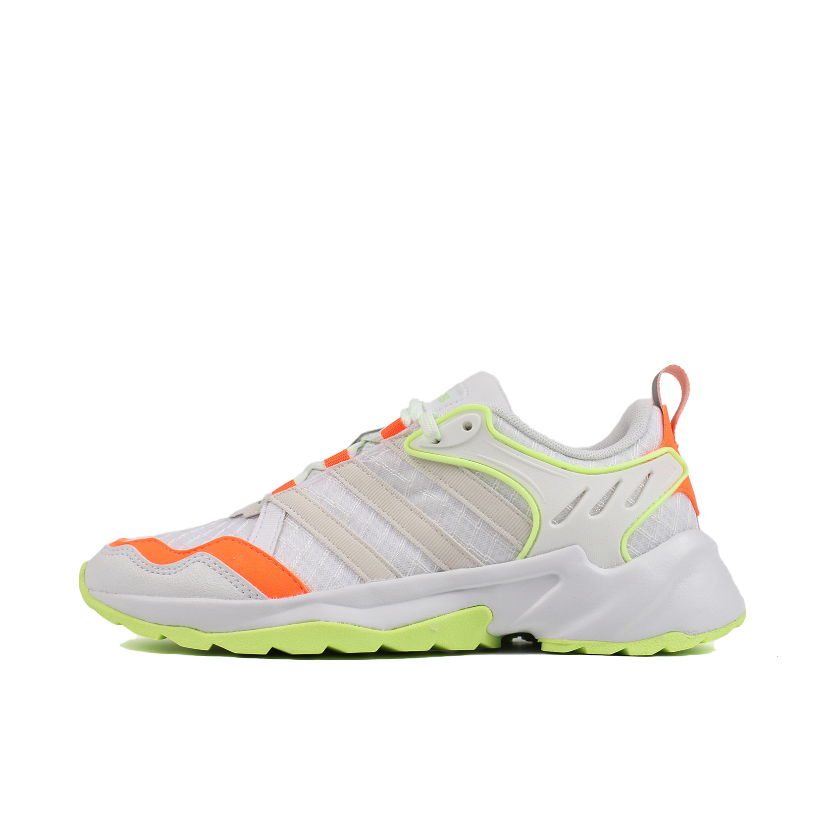 推荐商品：adidas 20-20 FX 跑鞋 轻便透气防滑耐磨舒适织物复古百搭拼接 White/Yellow/Orange 白色/黄色/橙色