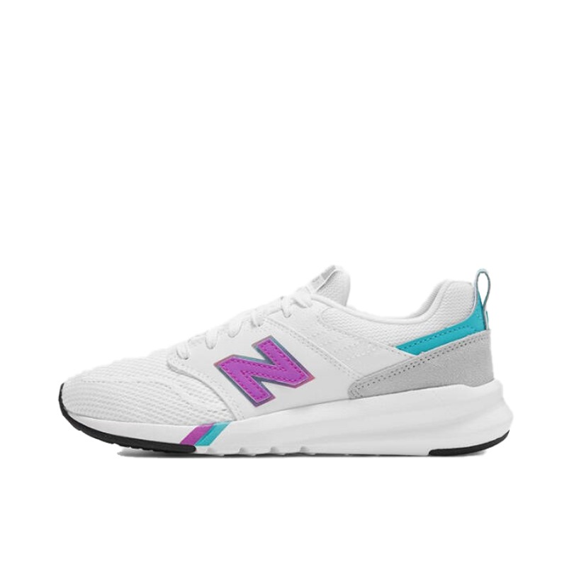 推荐商品：New Balance 009防滑 耐磨 跑鞋 白紫灰绿