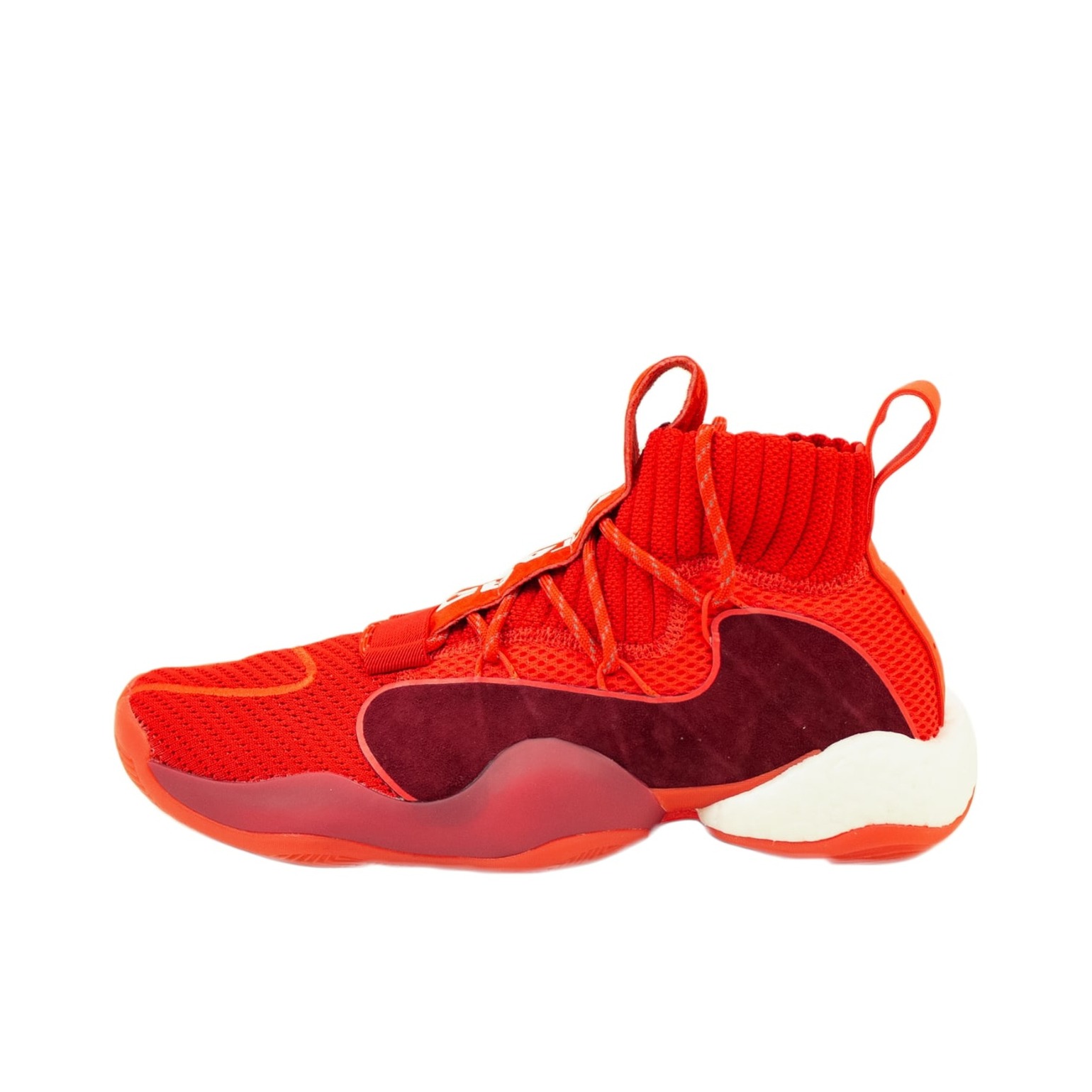 推荐商品：adidas Crazy BYW X Boost 篮球鞋 实战训练防滑耐磨减震运动 Pharrell/Billionaire Boys Club/Now Is Her Time 大红/BBC限定