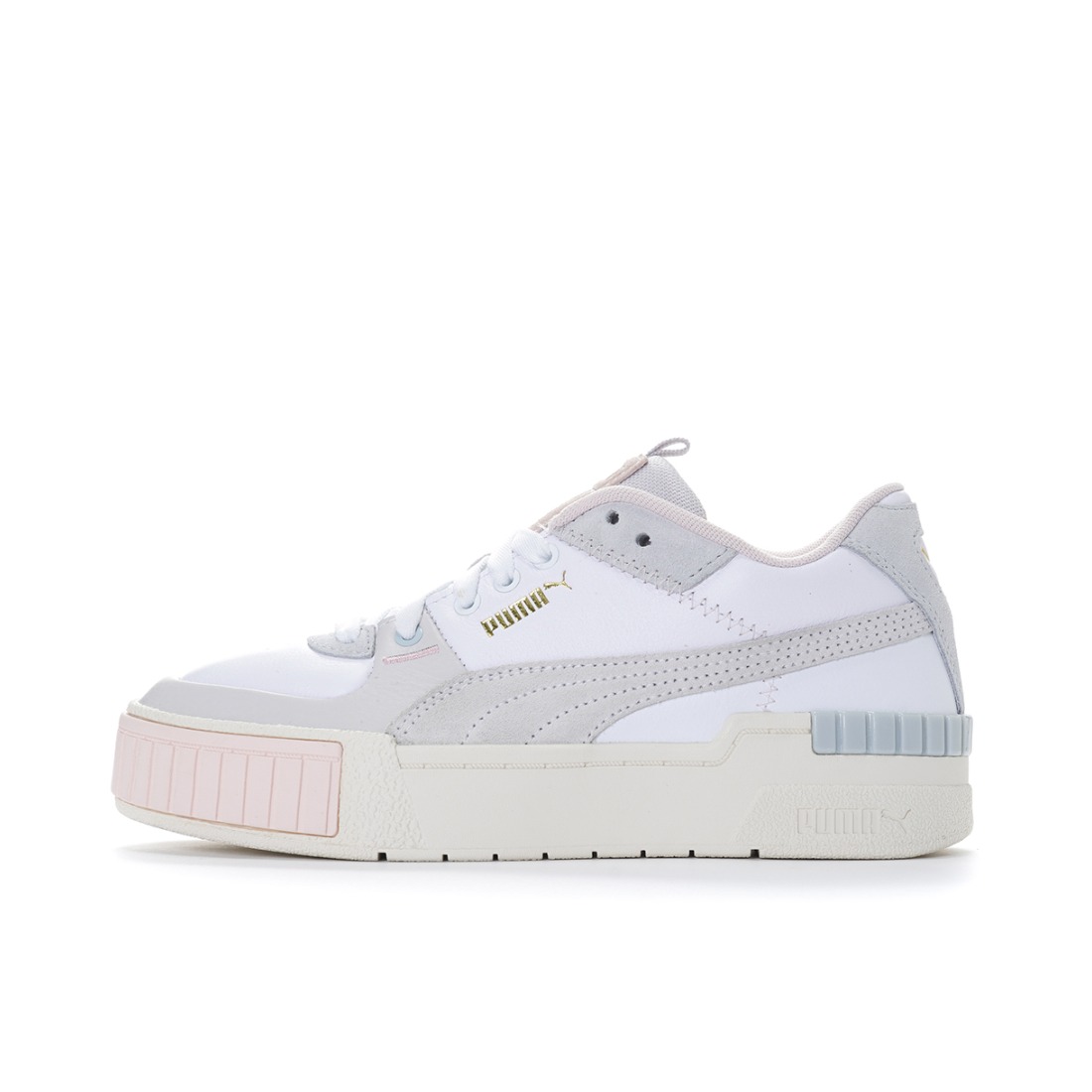 推荐商品：Puma/彪马 Cali 板鞋 时尚复古减震回弹增高防滑耐磨舒适透气厚底 白灰粉Mid