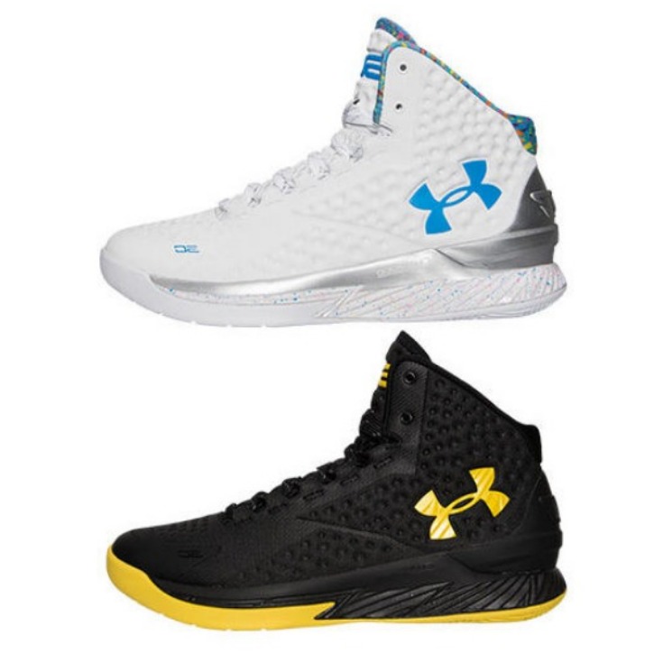 推荐商品：Under Armour/安德玛 Curry 1 缓震 轻便 实战 篮球鞋 Splash Party Moment  冠军套装