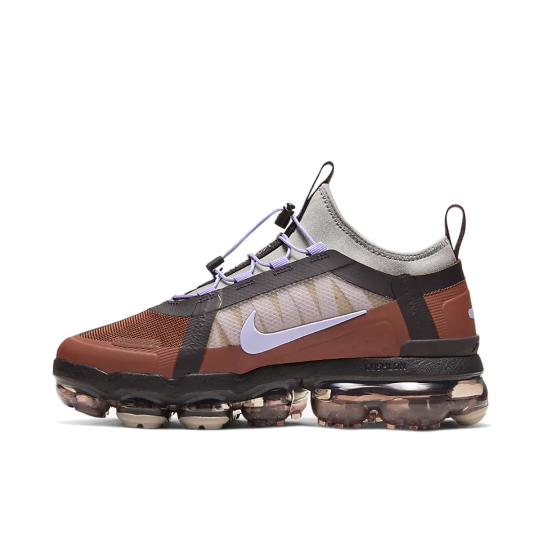 推荐商品：Nike Air Vapormax 2019 Utility 防滑耐磨 织物 舒适百搭 潮流 马拉松 跑鞋 Cinnamon/Burgundy Ash 灰棕