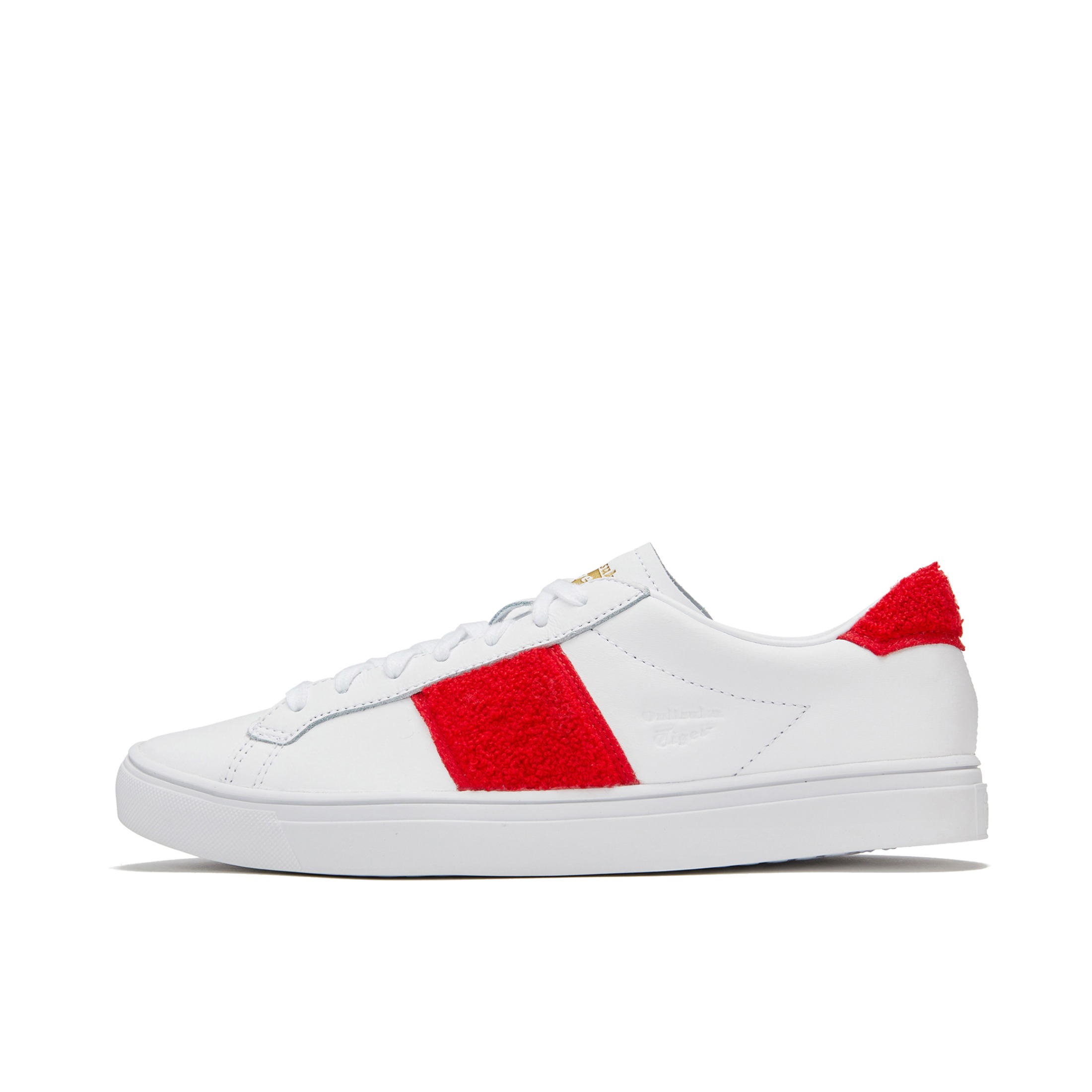 推荐商品：Onitsuka Tiger Lawnship 2.0 轻便平衡 透气舒适 防滑耐磨 复古潮流 包裹性 运动休闲鞋 白红