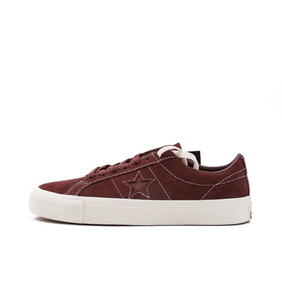 推荐商品：Converse/匡威 One Star Pro 翻毛皮 潮流复古 舒适 耐磨 防滑 板鞋 DarkRed/White 酒红/白