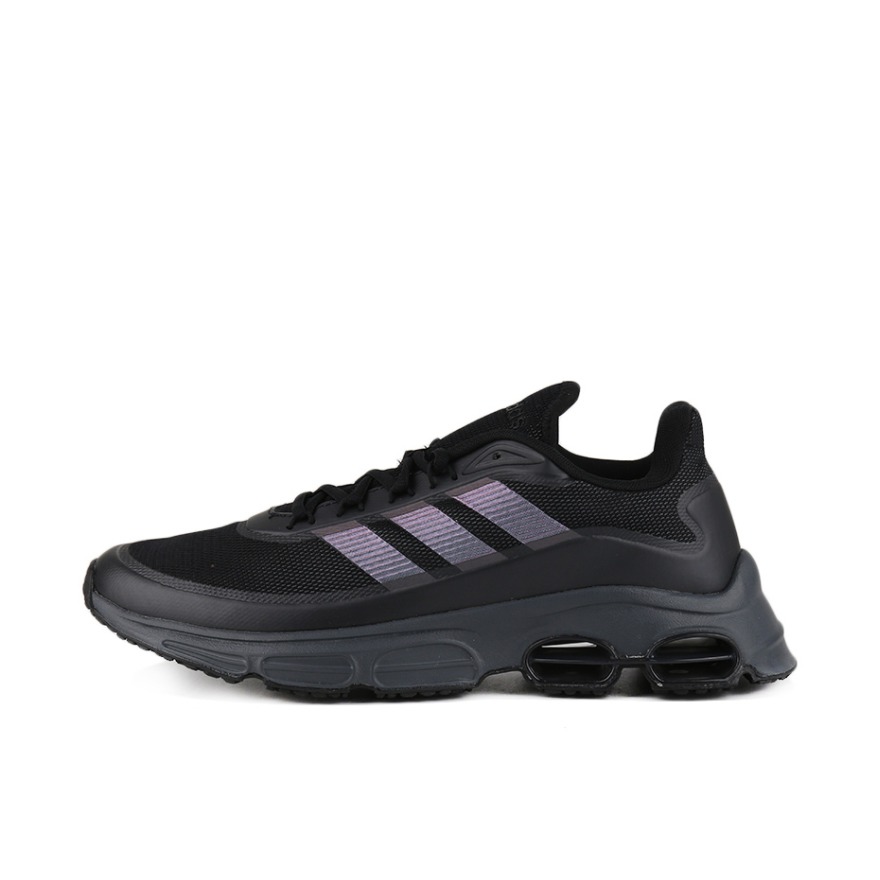 推荐商品：adidas Quadcube 跑鞋 舒适缓震防滑耐磨轻便透气时尚圆头马拉松 男款/黑色