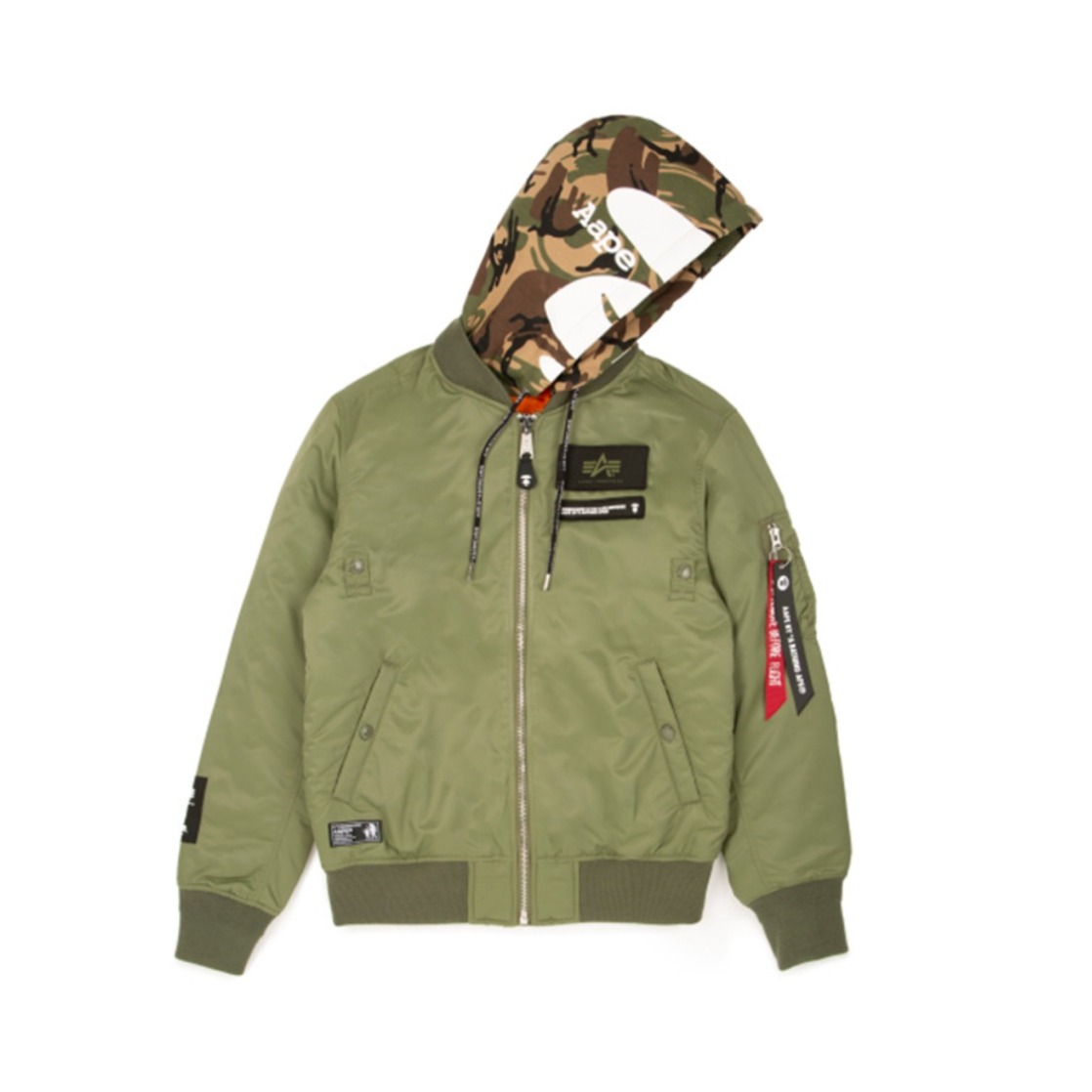 Aape X Alpha 联名百搭连帽夹克 9323