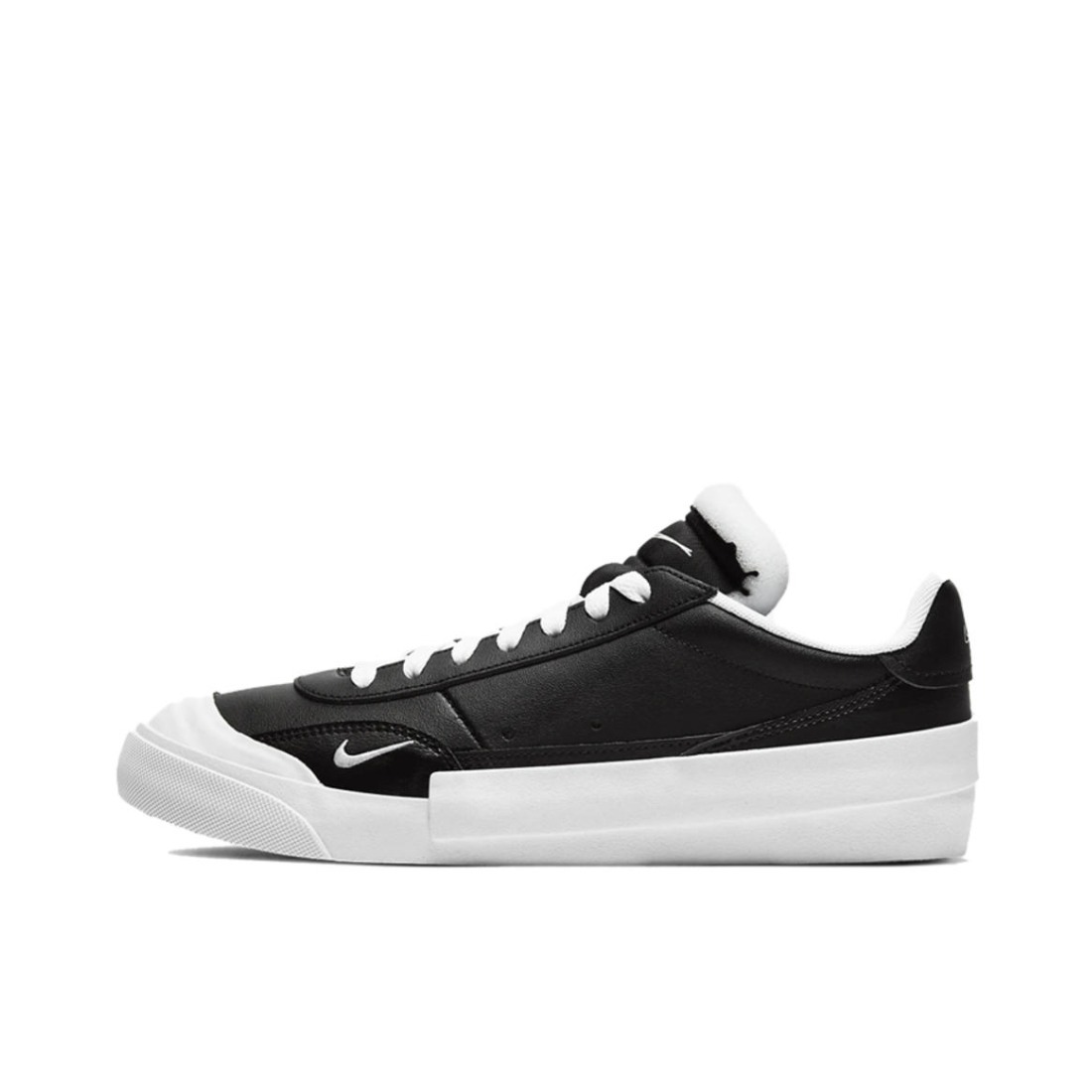 推荐商品：Nike Drop Type 运动休闲鞋 解构时尚复古防滑耐磨舒适轻便拼接 Black/White 黑白/小白钩