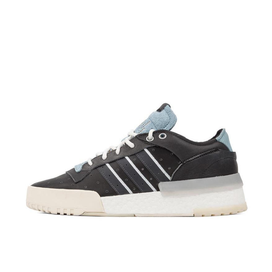 推荐商品：adidas Originals Rivalry RM 防滑耐磨 减震透气 舒适轻便 复古百搭 休闲鞋 Black/Blue 黑色/浅蓝色