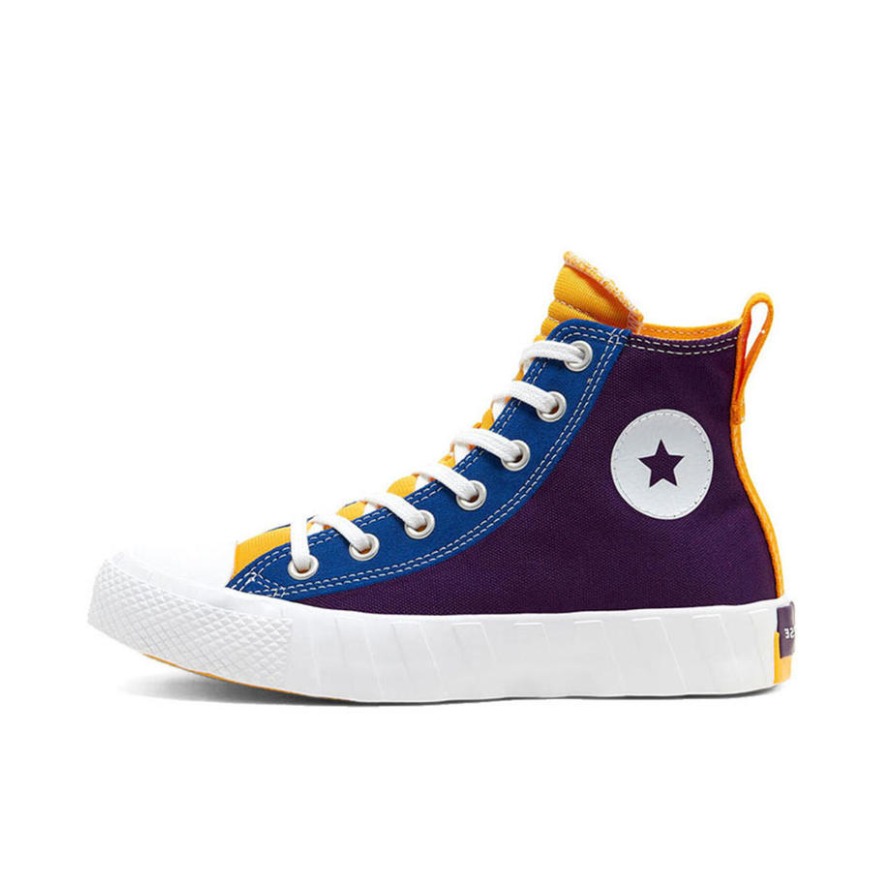 推荐商品：Converse/匡威 Unt1tl3d 帆布鞋 字母印花复古百搭拼接防滑耐磨轻便透气 Not a Chuck 暗紫