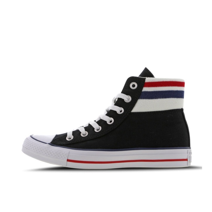 推荐商品：Converse/匡威 Chuck Taylor All Star 帆布鞋 常青款轻便防滑耐磨百搭复古圆头减震贴合高帮 黑蓝红