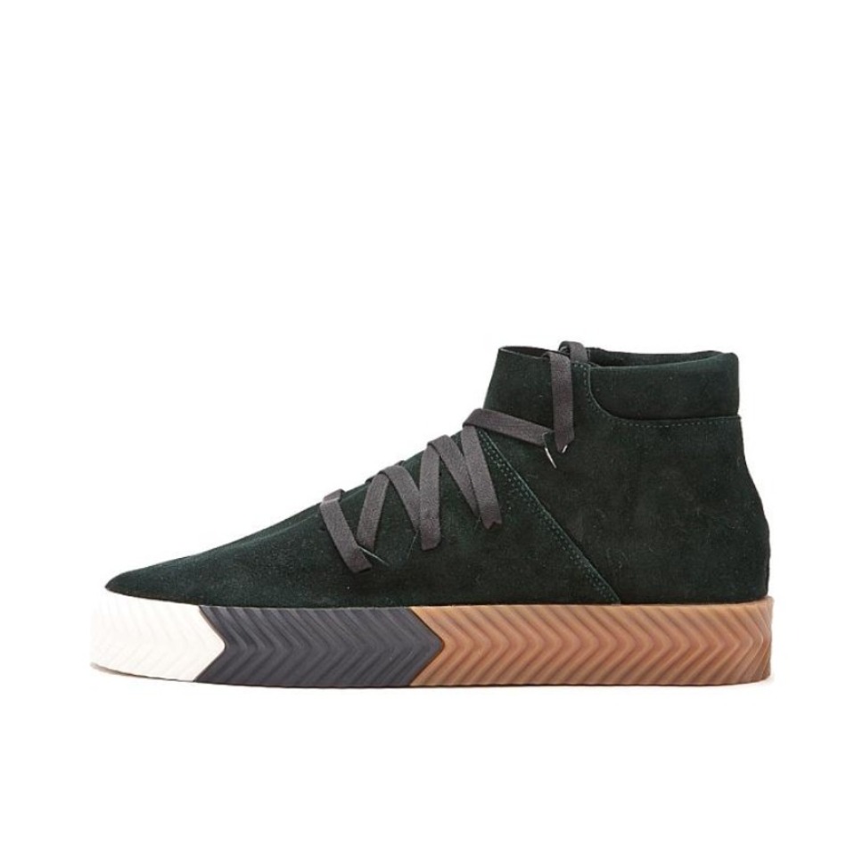 推荐商品：adidas Originals × Alexander Wang AW Skate 轻便休闲 防滑耐磨 运动休闲鞋 alexander wang联名/暗绿色