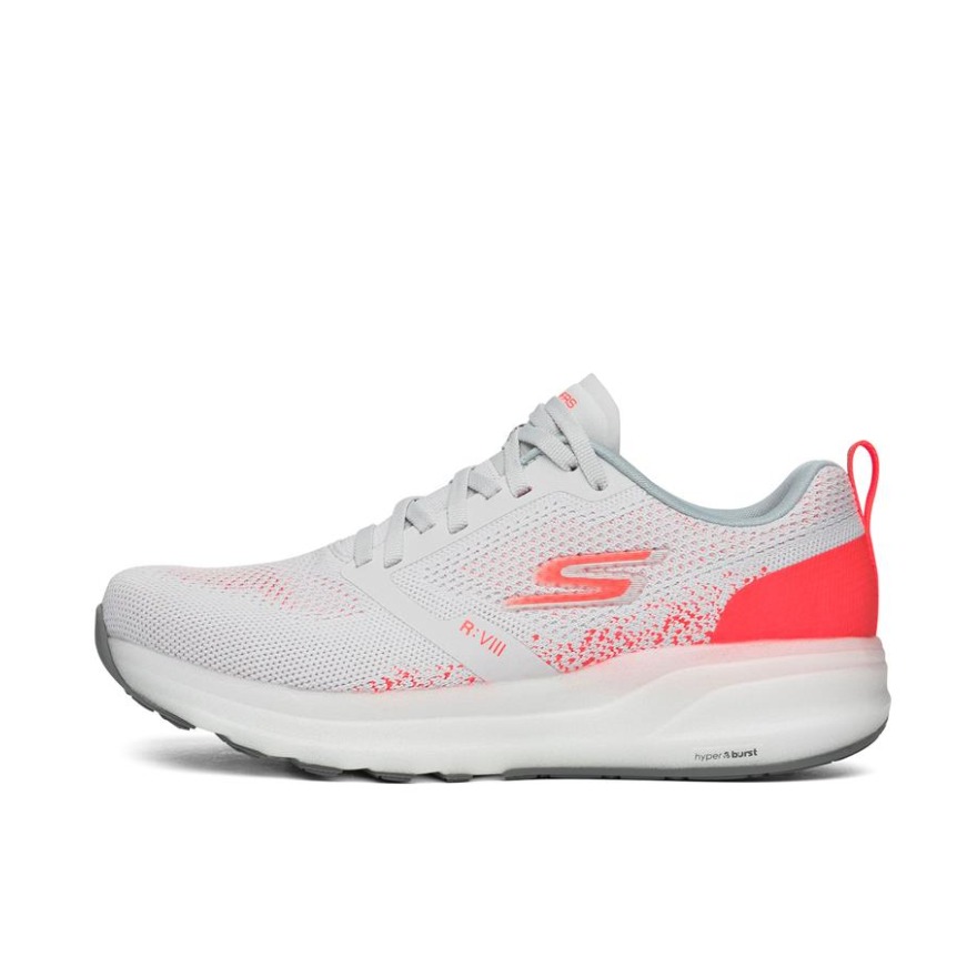 推荐商品：Skechers/斯凯奇 Go Run Ride 8 轻质 运动 透气 跑鞋 浅灰色/粉红色