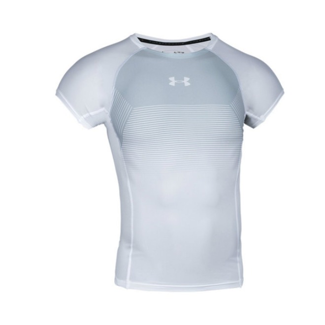 Under Armour 条纹运动短袖紧身衣 1320194