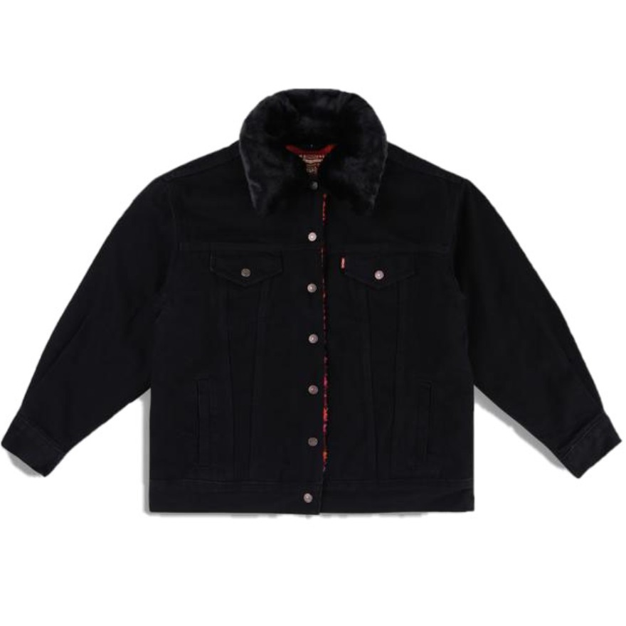 【刘雯同款】Levi's 女装 羊羔绒牛仔翻领夹克 17356-0000