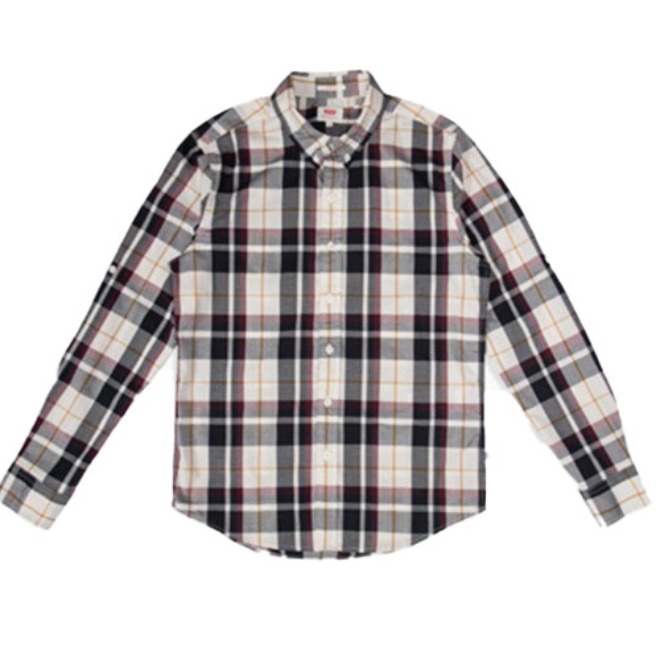 Levi's 翻领格子长袖衬衫 35616-0014 