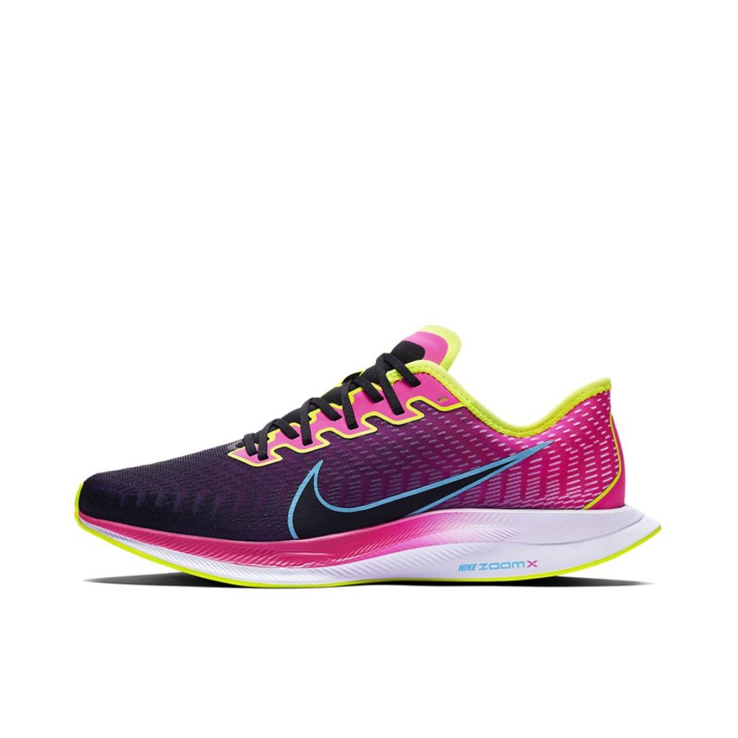 推荐商品：Nike Zoom Pegasus Turbo 2 跑鞋 训练泡棉马拉松缓震轻便防滑耐磨网布透气舒适百搭 Laser Fuchsia/White/Volt/Black 镭射紫