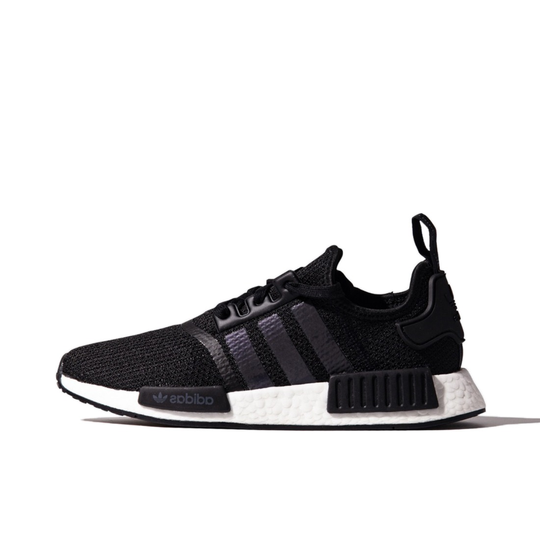 推荐商品：adidas Originals NMD R1 BOOST 织物 轻便透气 缓震 低帮 运动休闲鞋 Black/White 黑色/碳黑