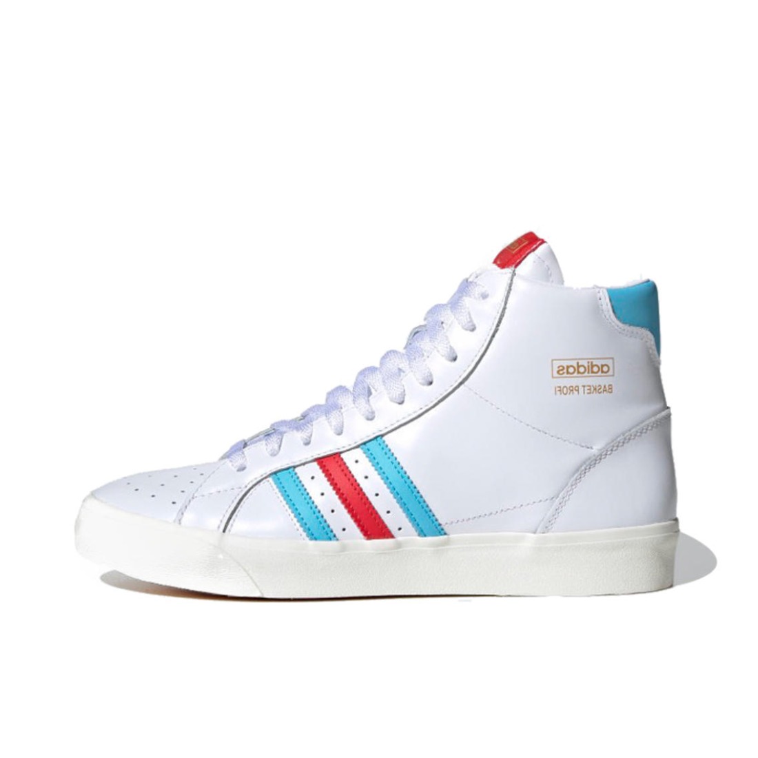 推荐商品：adidas Originals Basket Profi 板鞋 平底透气防滑耐磨 White Blue Red 白蓝