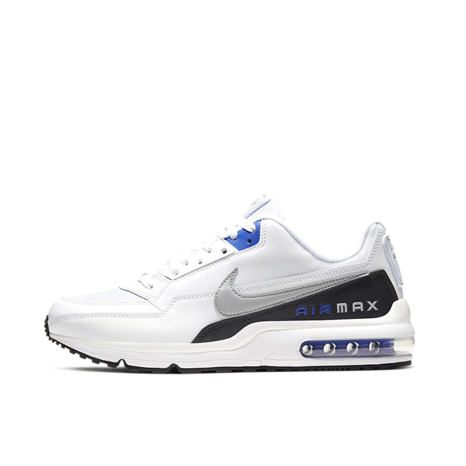 推荐商品：Nike Air Max LTD 3 跑鞋 防滑耐磨透气轻便舒适减震支撑合成革百搭潮流回弹耐穿抓地 White/Grey/Blue 白色/灰黑
