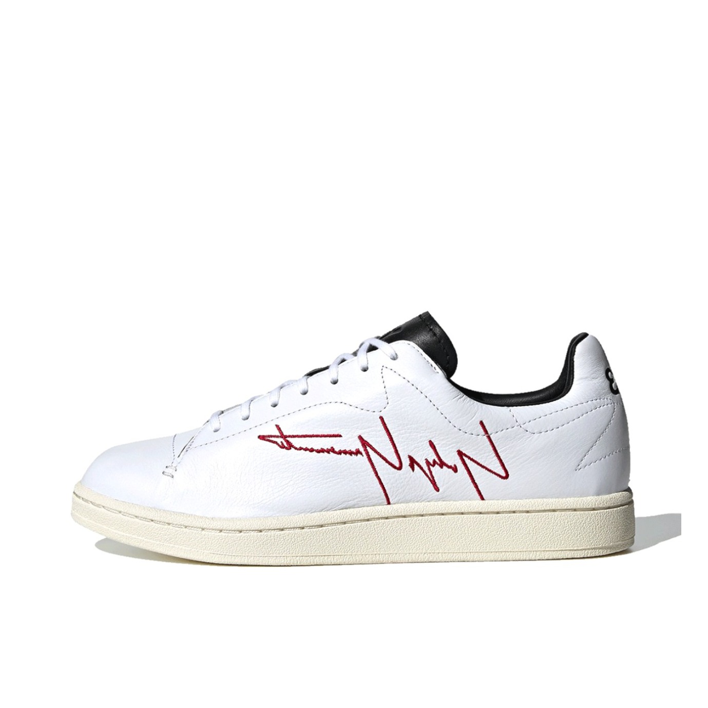 推荐商品：Y-3 Yohji Court 运动休闲鞋 时尚运动防滑贝壳头 白色/红色缝制Logo