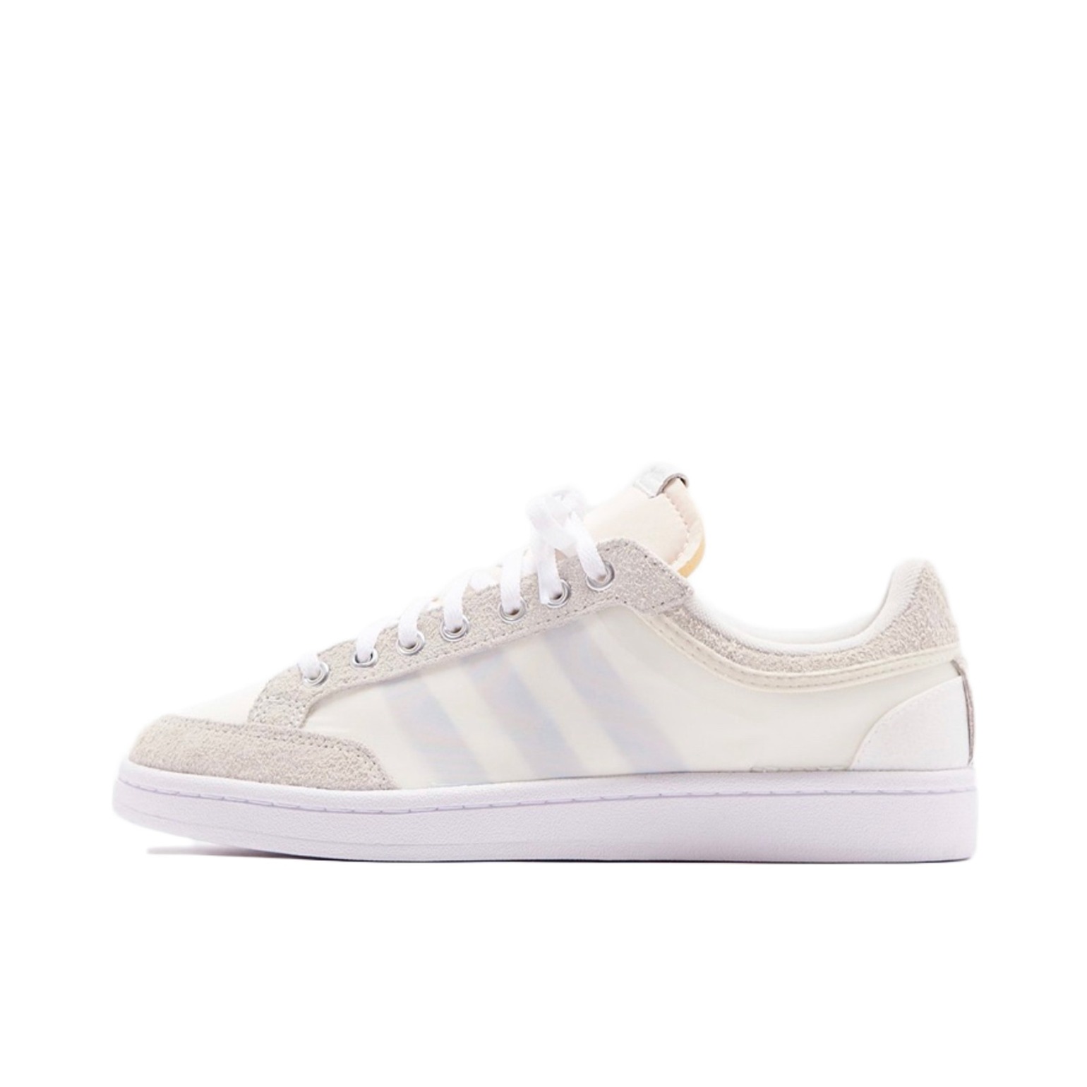 推荐商品：adidas Americana 轻便减震 防滑耐磨 舒适百搭 运动休闲鞋 White/Grey 女款/Donald Glover联名/白色/灰色