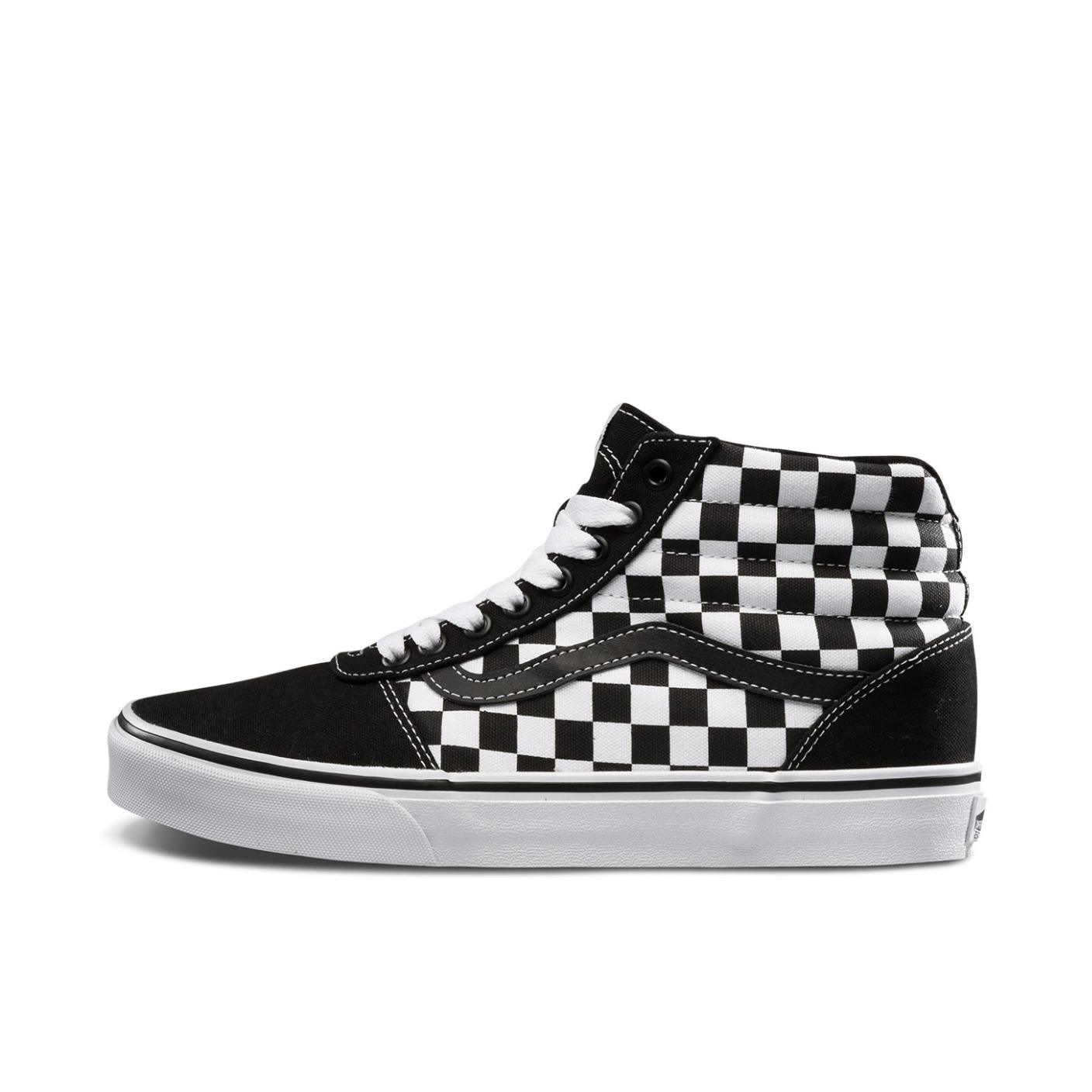 推荐商品：Vans/范斯 Ward 板鞋 滑板鞋 棋盘格潮流复古拼接舒适休闲美式街头风轻质 黑白棋盘格