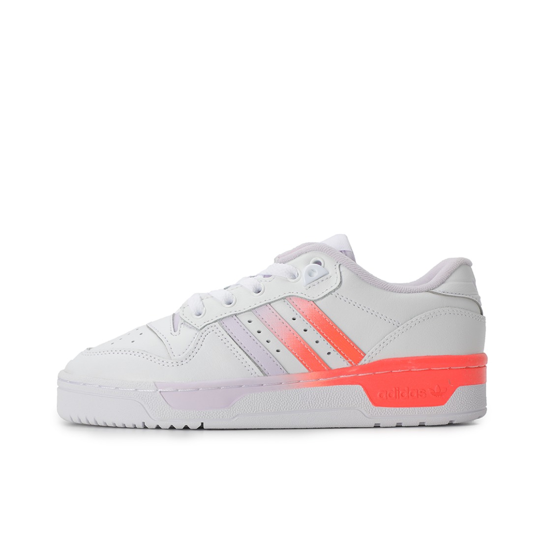 推荐商品：adidas Originals Rivalry 舒适简约 复古 轻便 透气 运动休闲鞋 White/Purple/Orange 白色/橙色/紫色