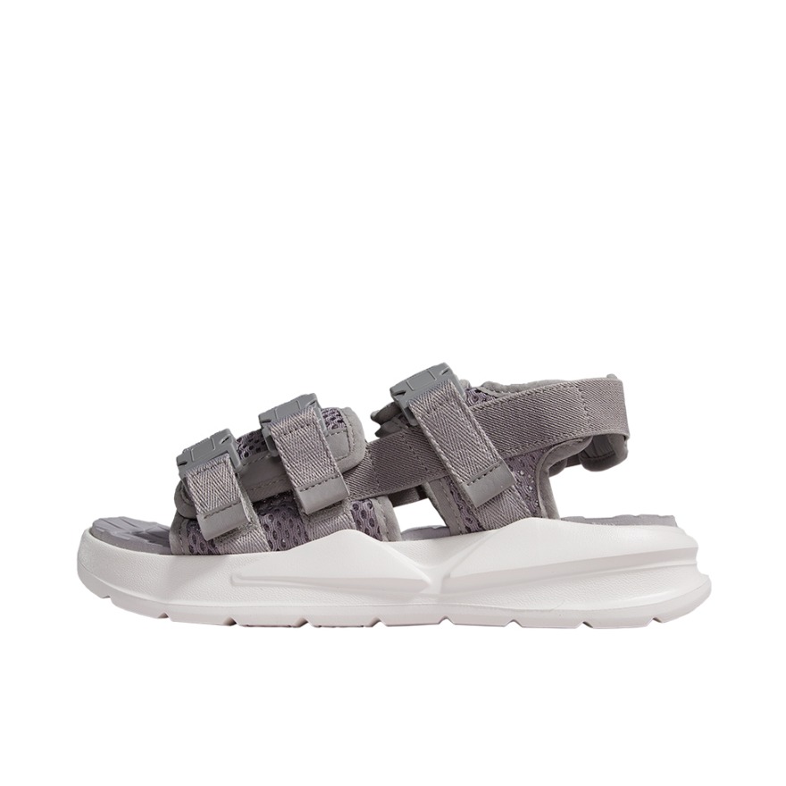 推荐商品：特步 轻便舒适 休闲 厚底 凉鞋 980219393078 灰色